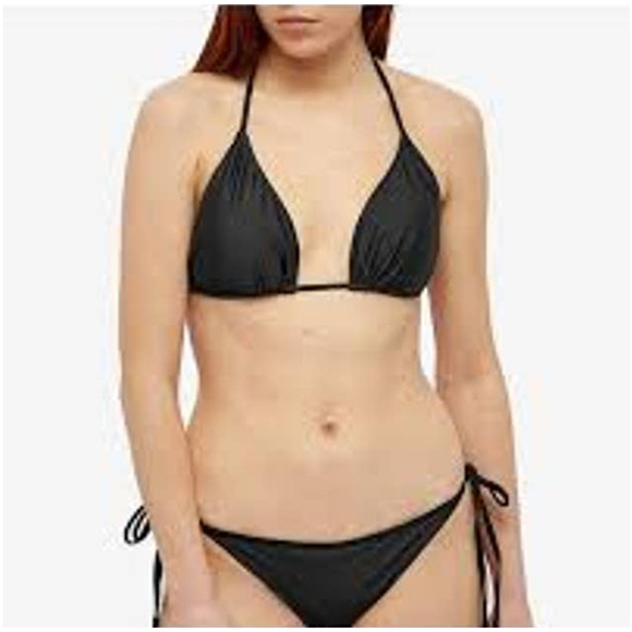 GANNI BLACK Classic String Bikini BOTTOM ONLY Style #A4044 XXS / 34 - Picture 2 of 9